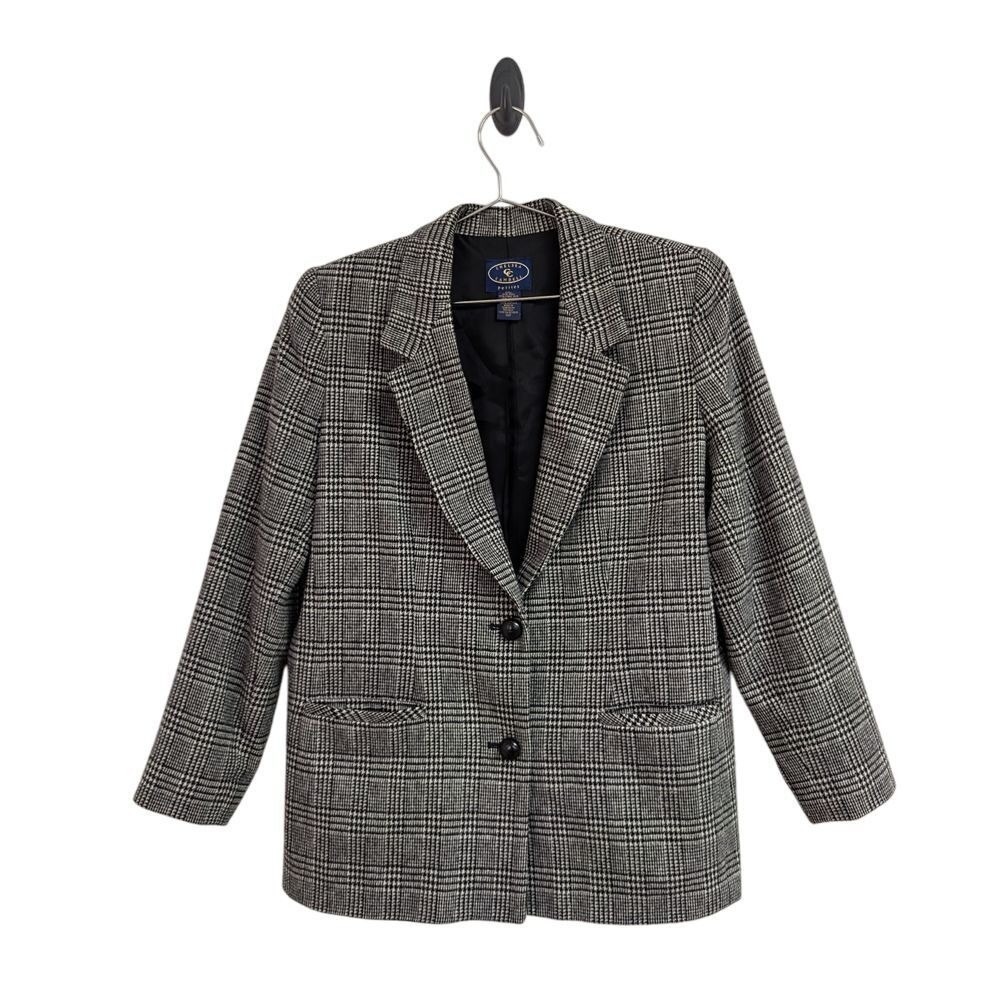 Chelsea Campbell Glen Plaid Blazer Eclectic Grandpa Preppy‎ Wool Corpcore 10P